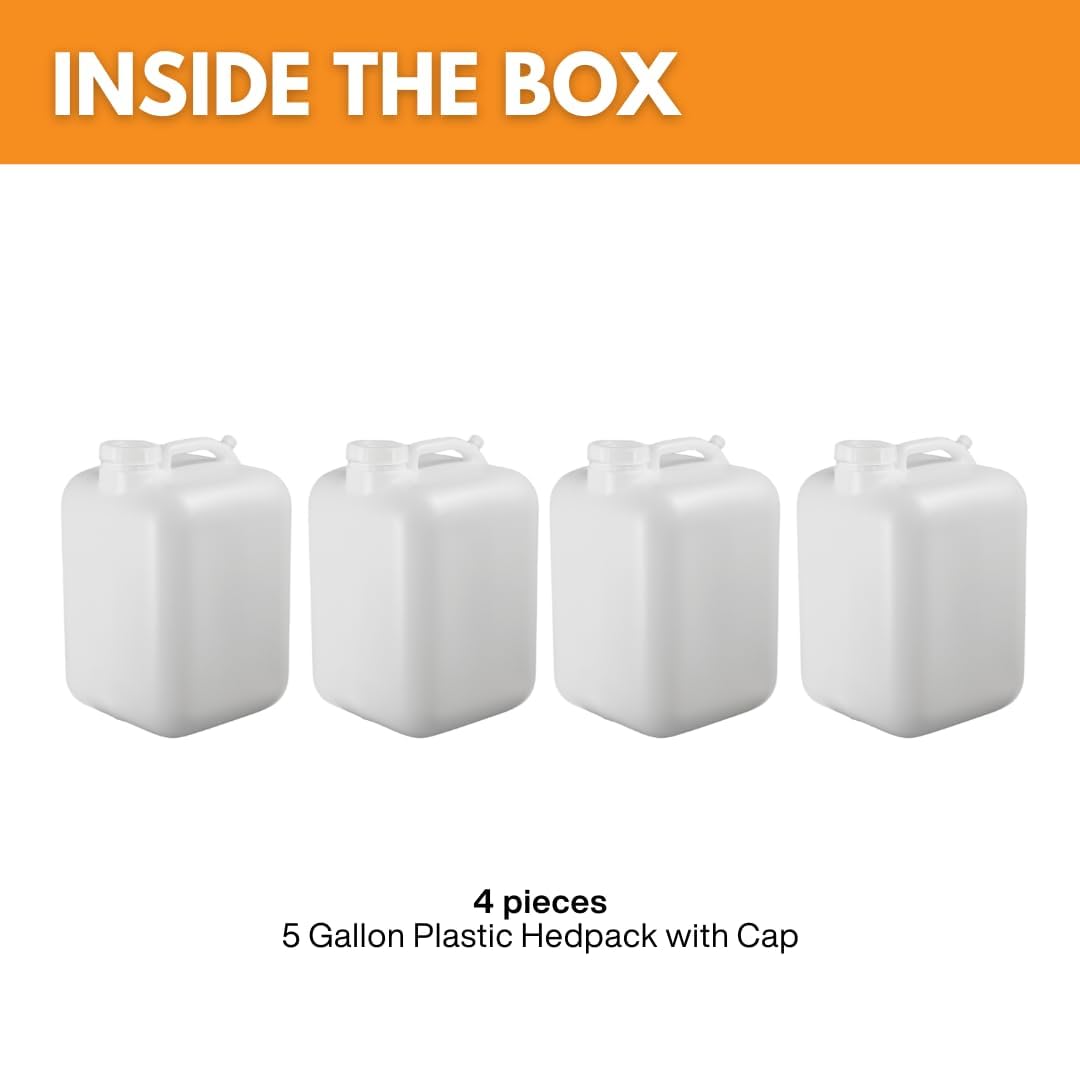 5 Gallon BPA-free Food-Grade Water Jug Pack of 4 E9586