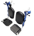 Blue Wheelchair Elevating Leg Rest with Padded Calf Pad P521908