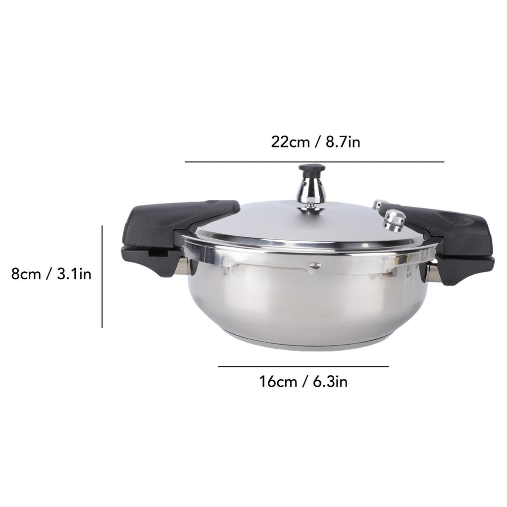 3L 304 Stainless Steel Mini Pressure Cooker B340092
