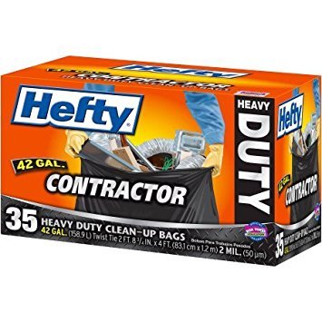 Heavy Duty 42 gallon 35 count Clean-Up Bags X586