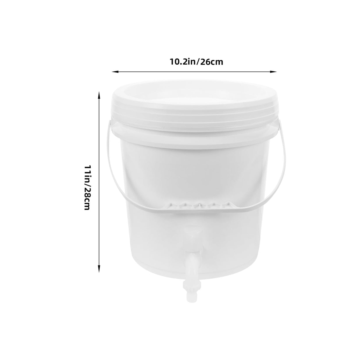 Outdoor Water Storage Bucket with Faucet 10l Capacity N58902