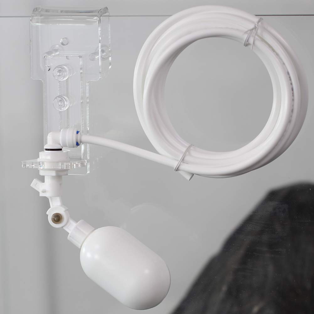 Auto-top-Off ATO Solution Auto Water Filler Adjustable Float Valve Aquarium Sump 1/4" Tube 3 Meters Pipe RO Water Filter System PE White N766827