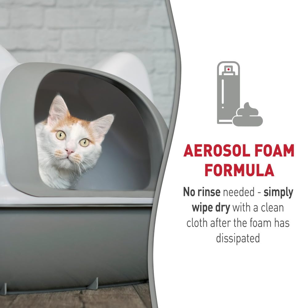 Cat Litter Box Cleaner Foam 17.5 oz 4 Pack Y543