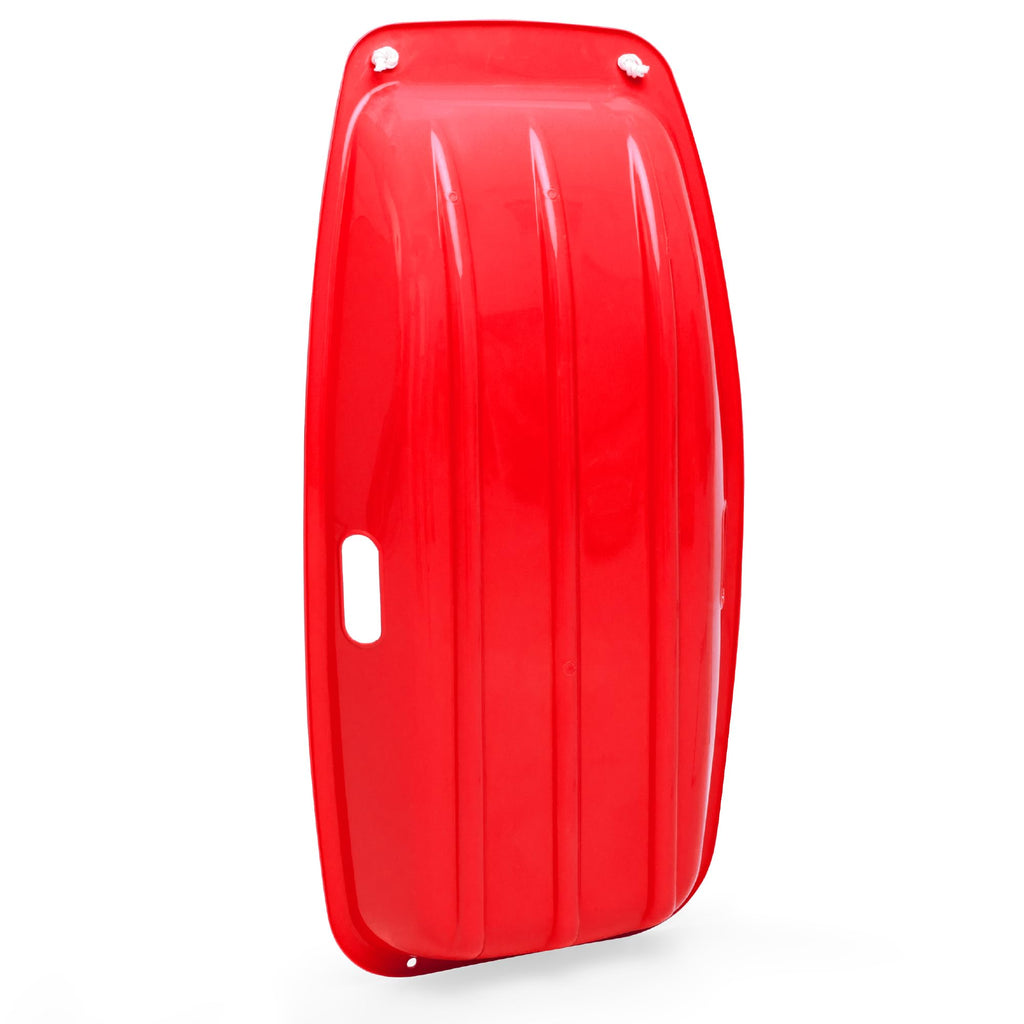 35in Kids Plastic Toboggan Snow Sled with Pull Rope R14595
