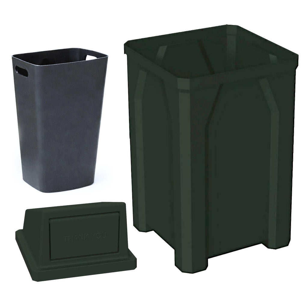 32 Gallon Outdoor Trash Can with Lid T512