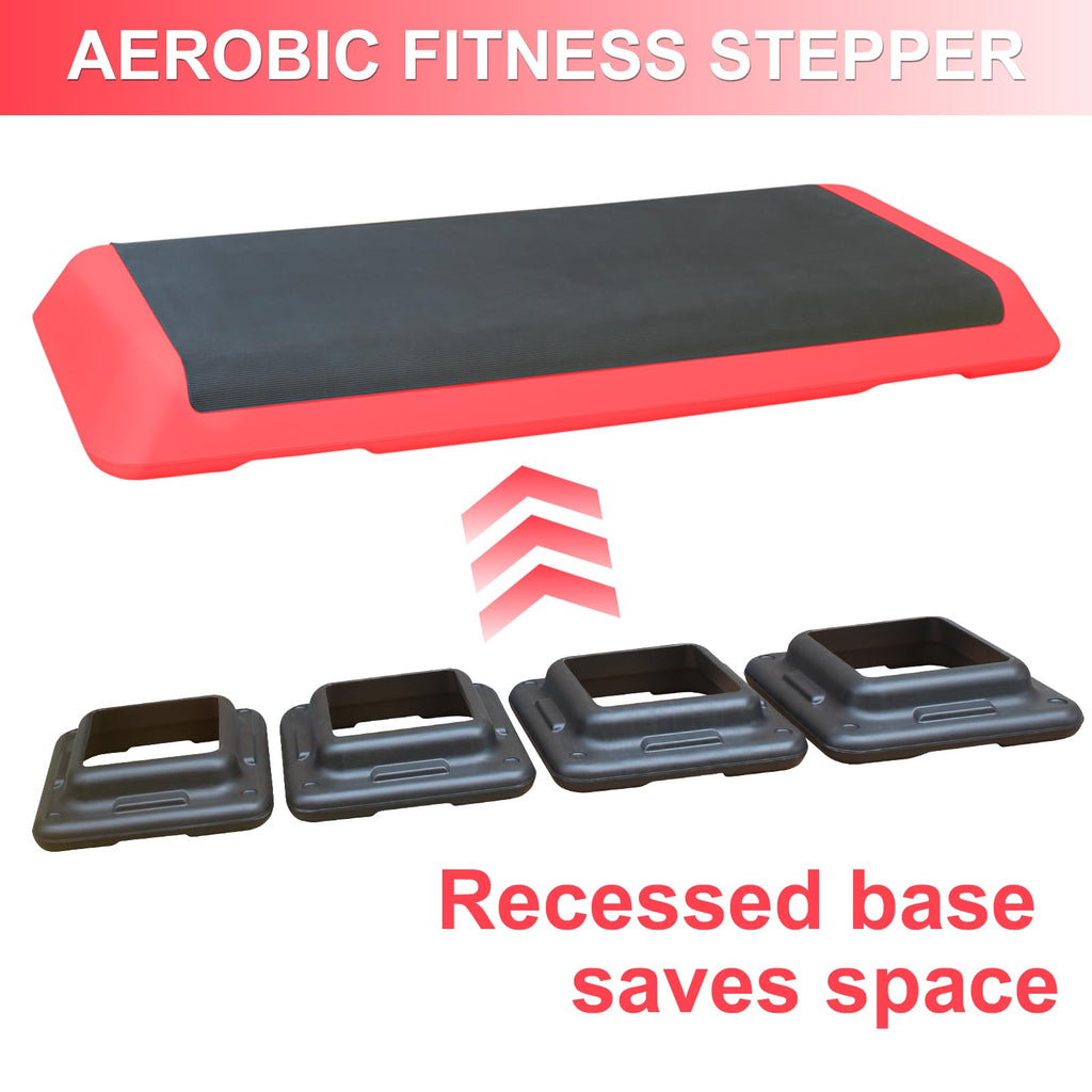 Height Adjustable Aerobic Step Platform with Risers Y8161