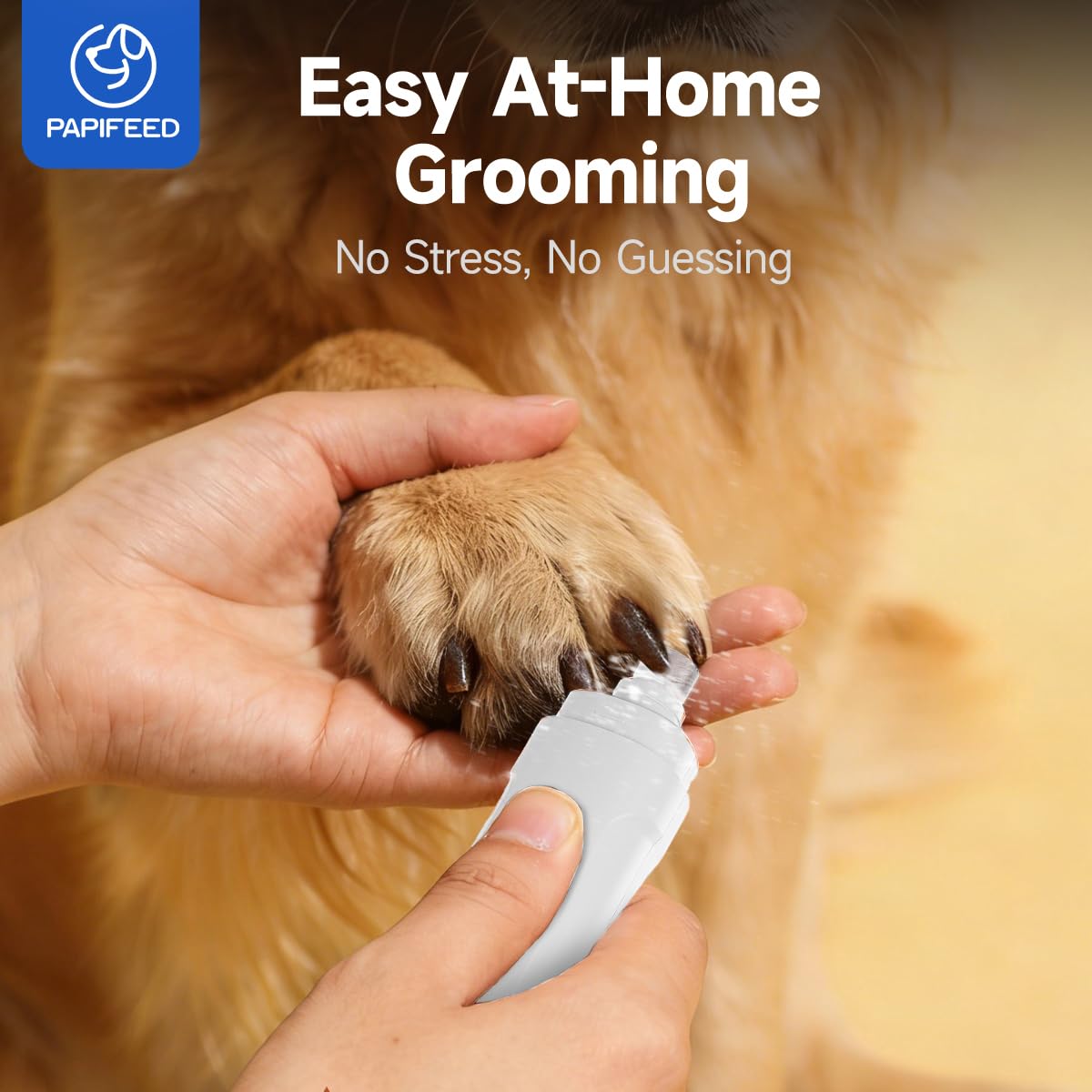 Ultra Quiet 3-Speed Rechargeable Dog Nail Grinder with LED Light L234111