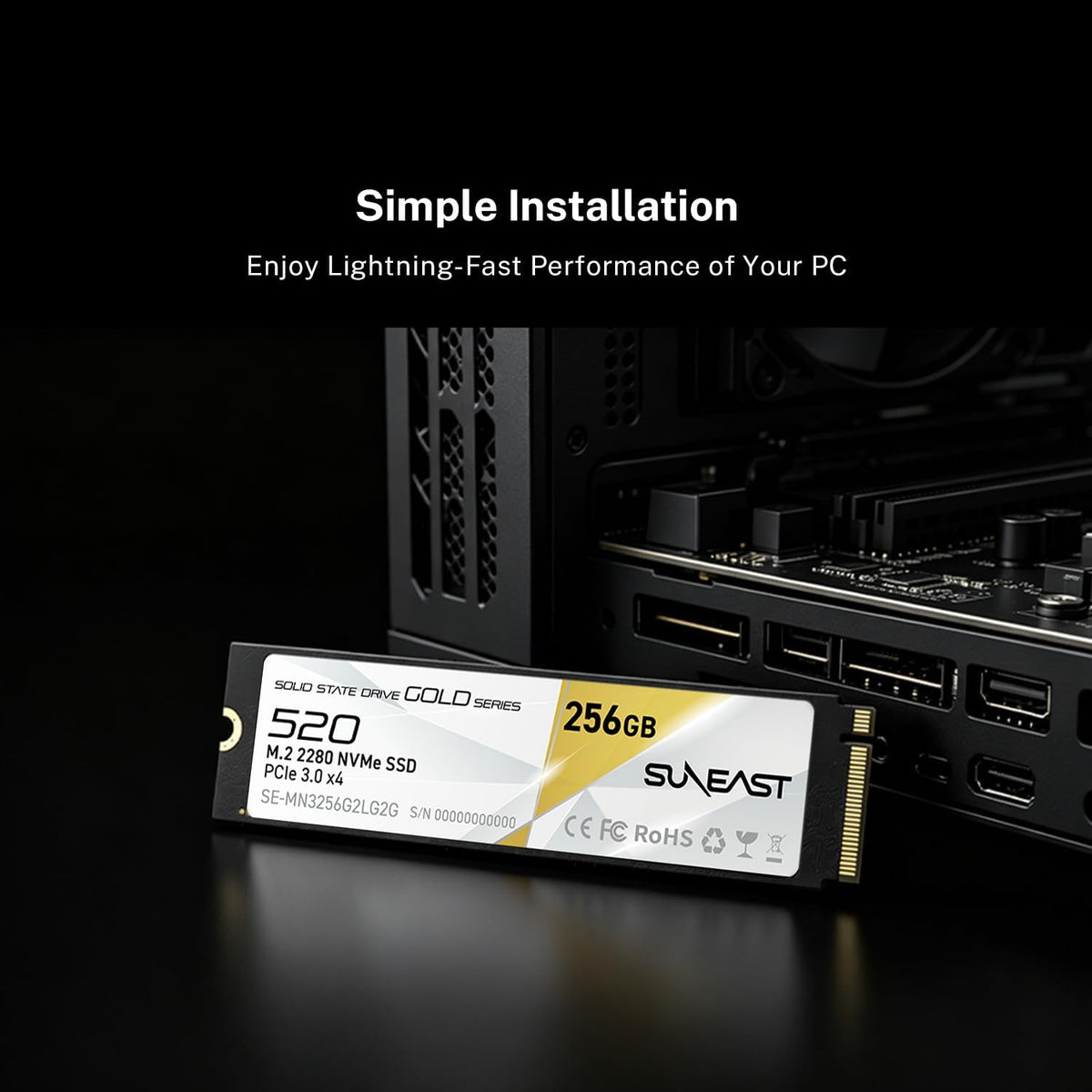 256GB M.2 2280 PCIe 3.0 NVMe SSD N39028