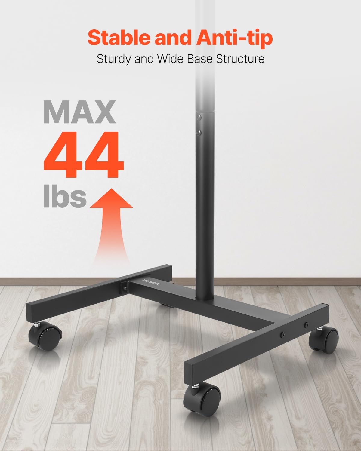 Rolling TV Stand for 17-55 Inch Screens with Wheels Z45437