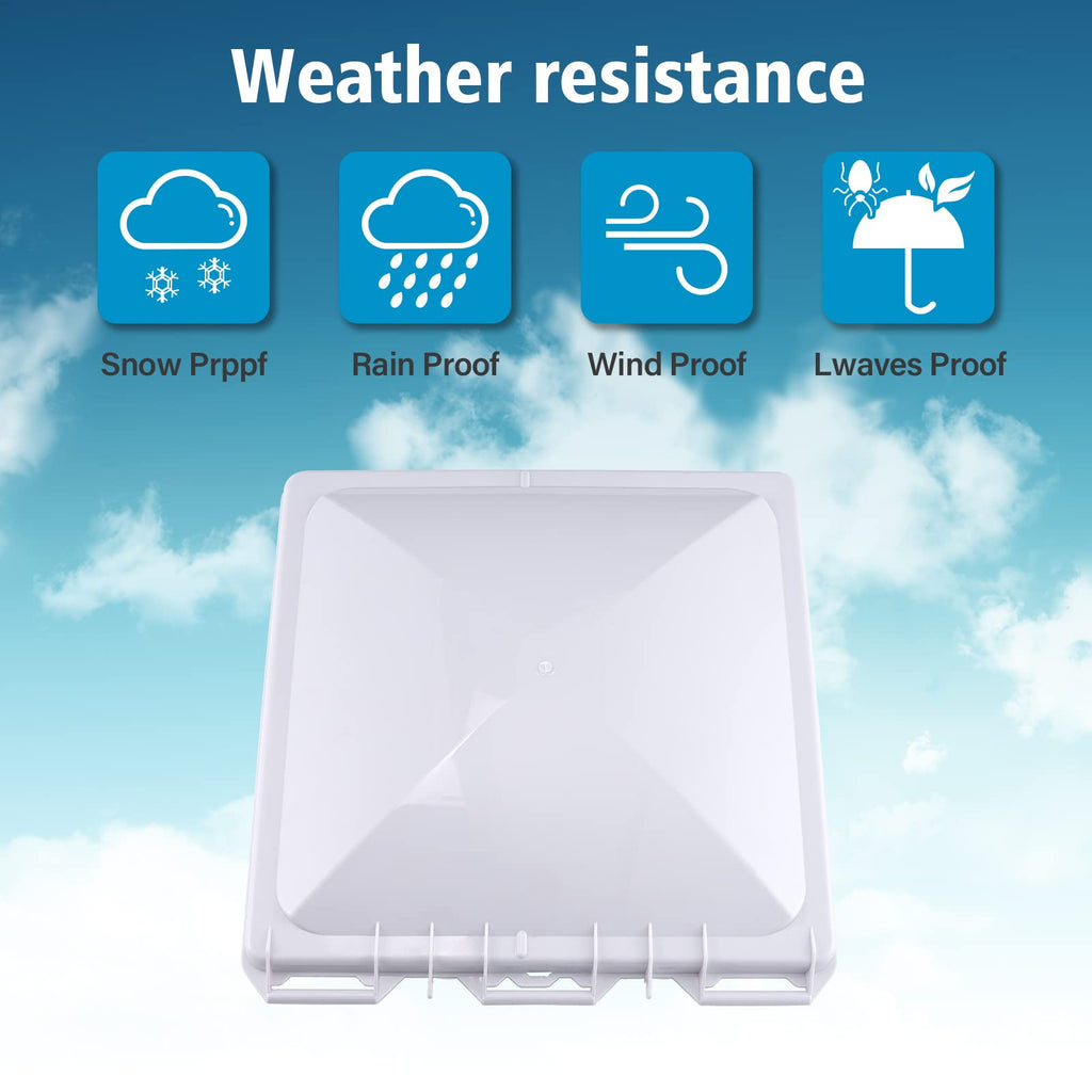 White 13 x13 inch RV Roof Vent Cover Replacement R84285