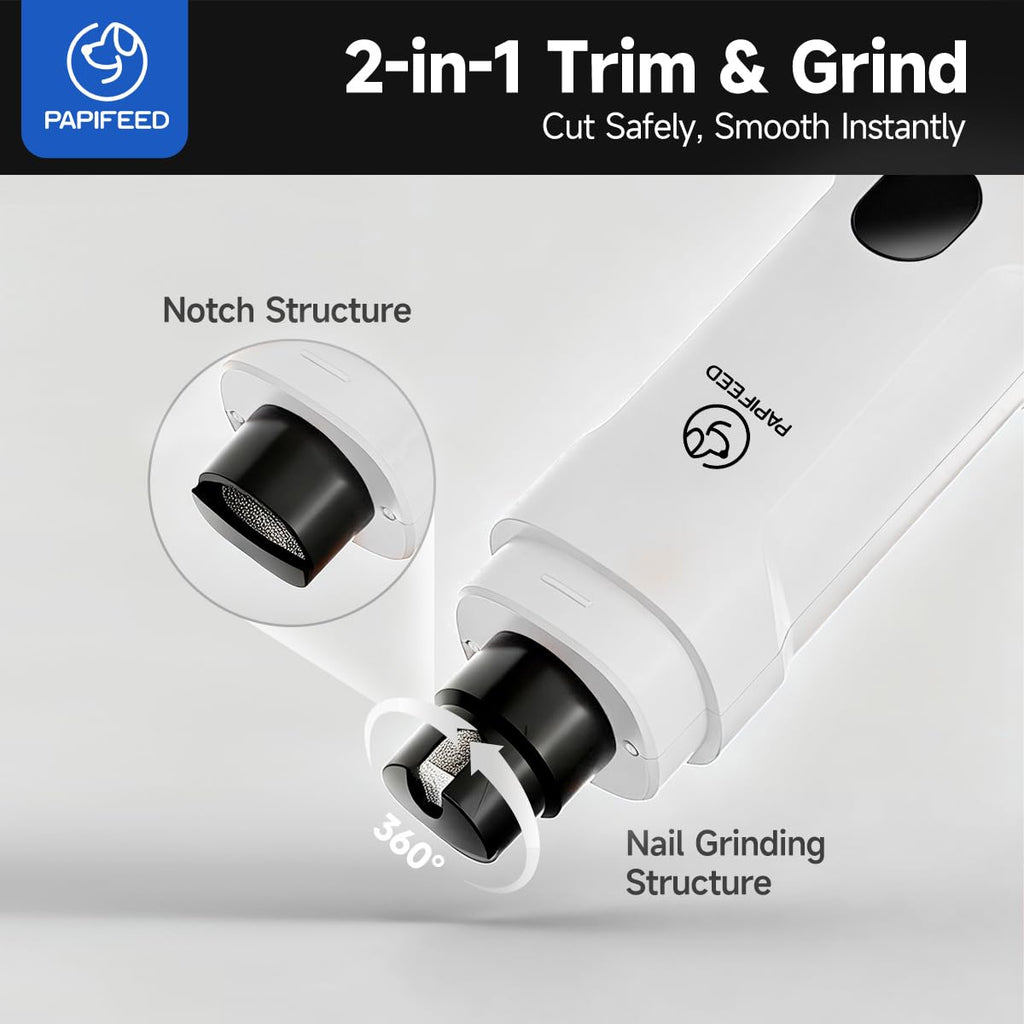 Ultra Quiet 3-Speed Rechargeable Dog Nail Grinder with LED Light L234111