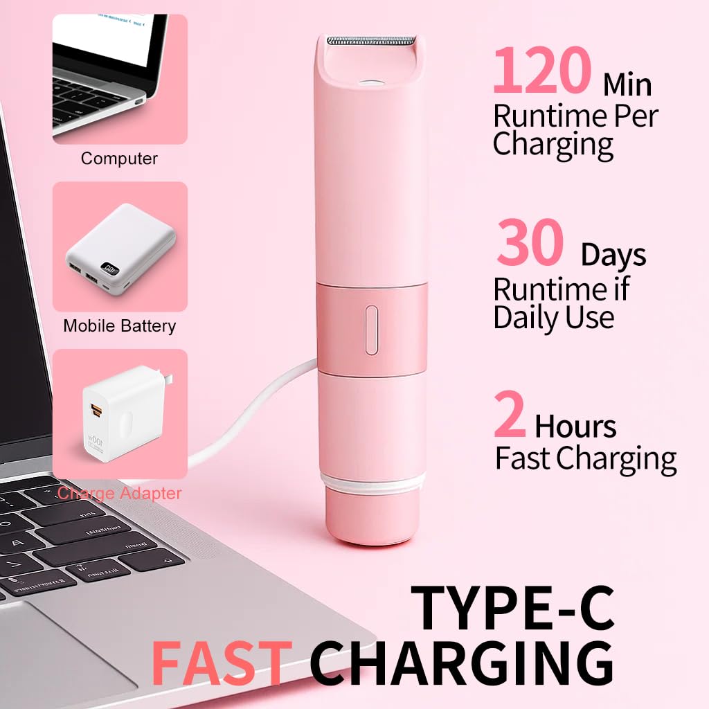 Pink 2 in 1 Bikini Trimmer Y867