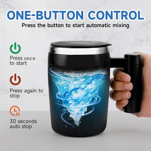 14oz Rechargeable Self Stirring Coffee Mug O641668