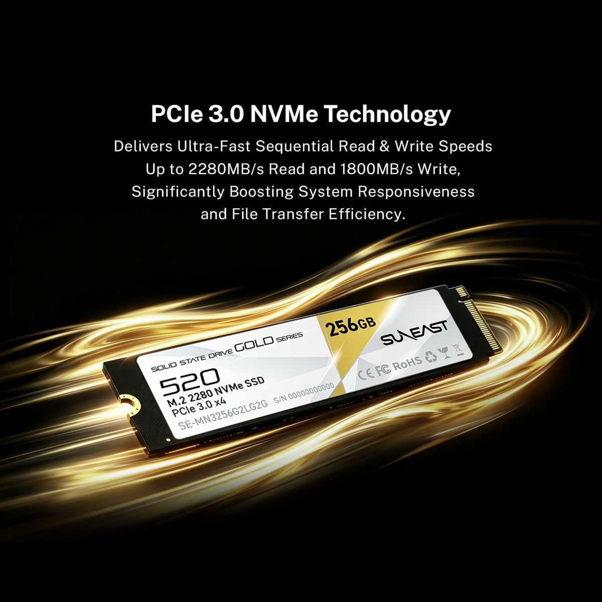 256GB M.2 2280 PCIe 3.0 NVMe SSD N39028
