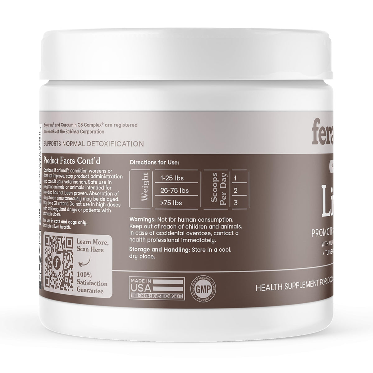 Cat & Dog Liver Supplement Powder with Milk Thistle M6033