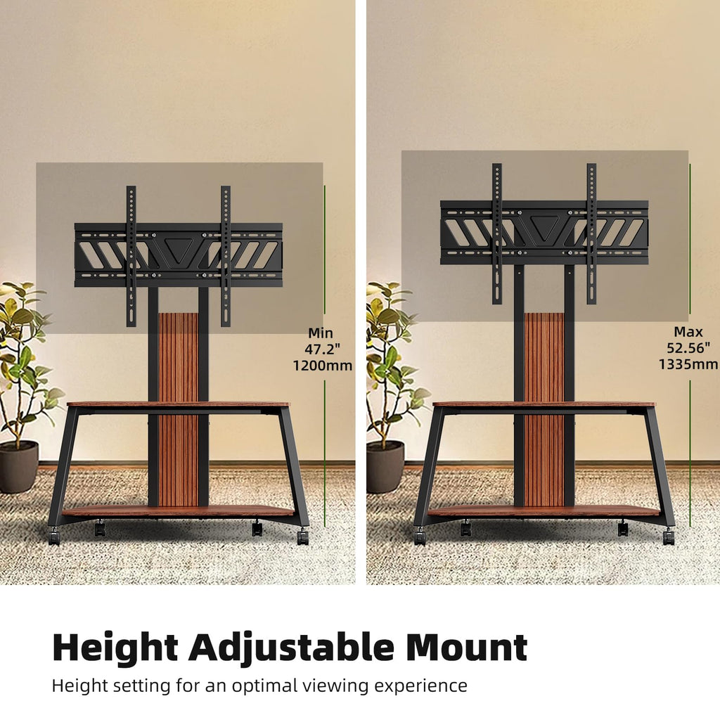 Heavy Duty Mobile TV Stand with Wheels V7962