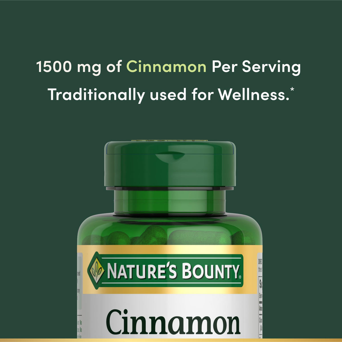 Cinnamon Capsules 1500mg, 100 Capsules J255945