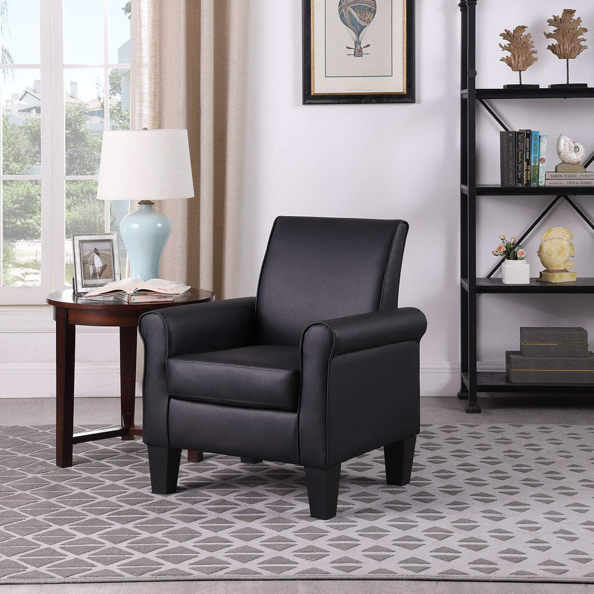 Faux Leather Accent Chair N18501