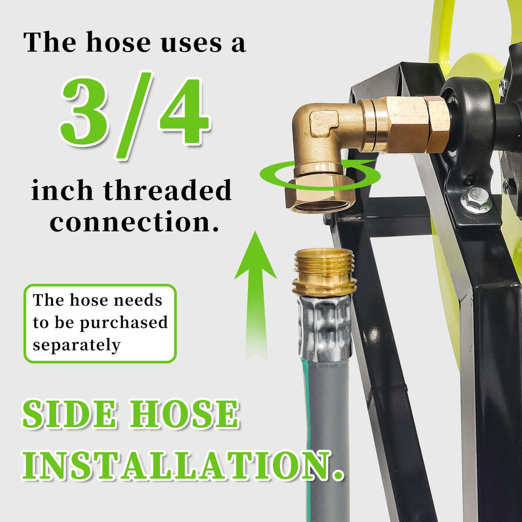 Wall/Floor Mount Garden Hose Reel with Crank R879