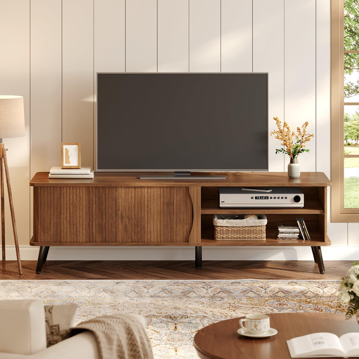 Mid Century Modern TV Stand with Storage Z198685