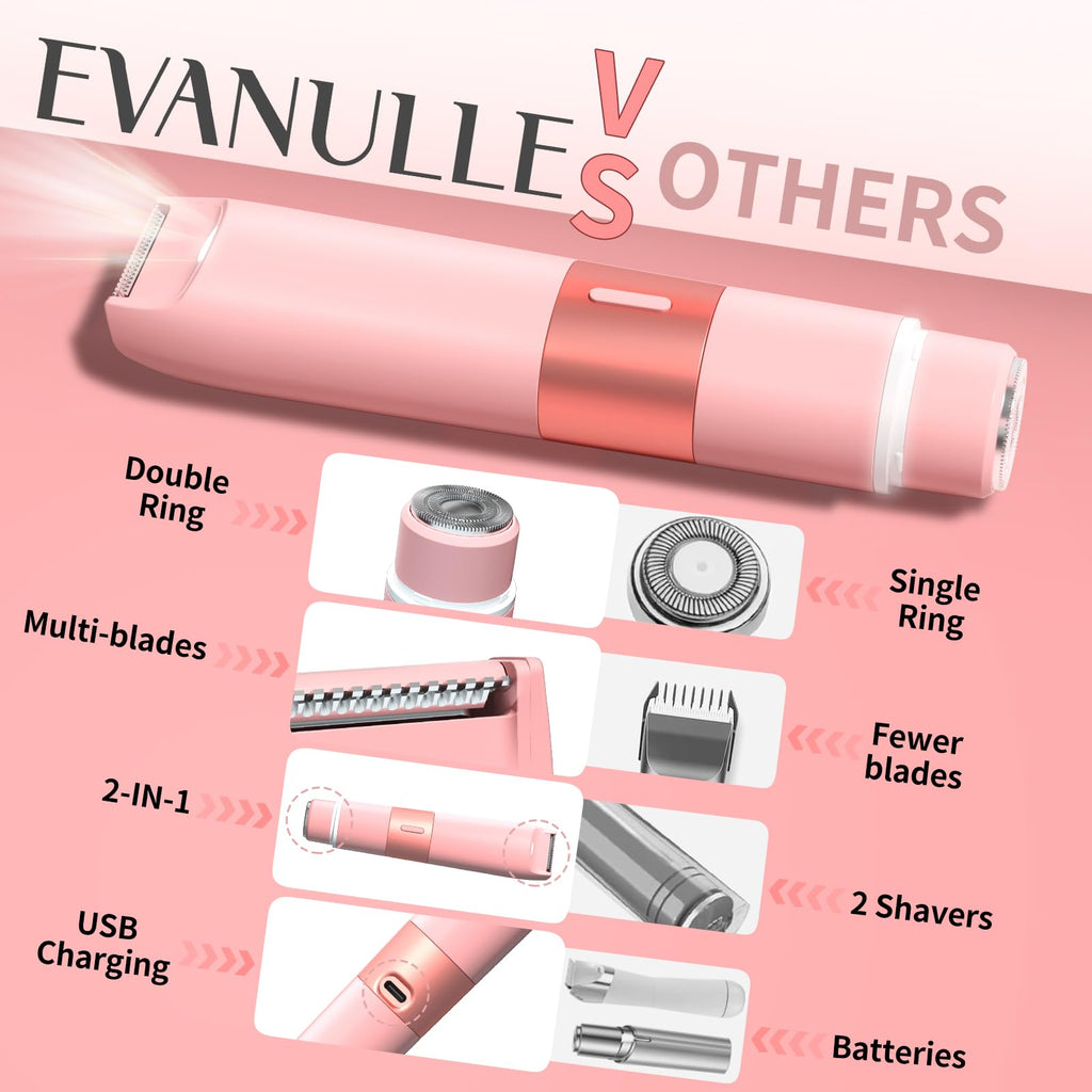 Pink 2 in 1 Bikini Trimmer Y867