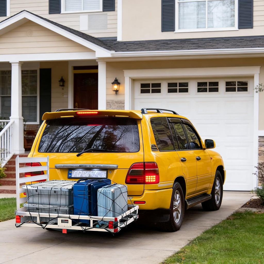 Aluminum Hitch Cargo Carrier with Folding Ramp A1240