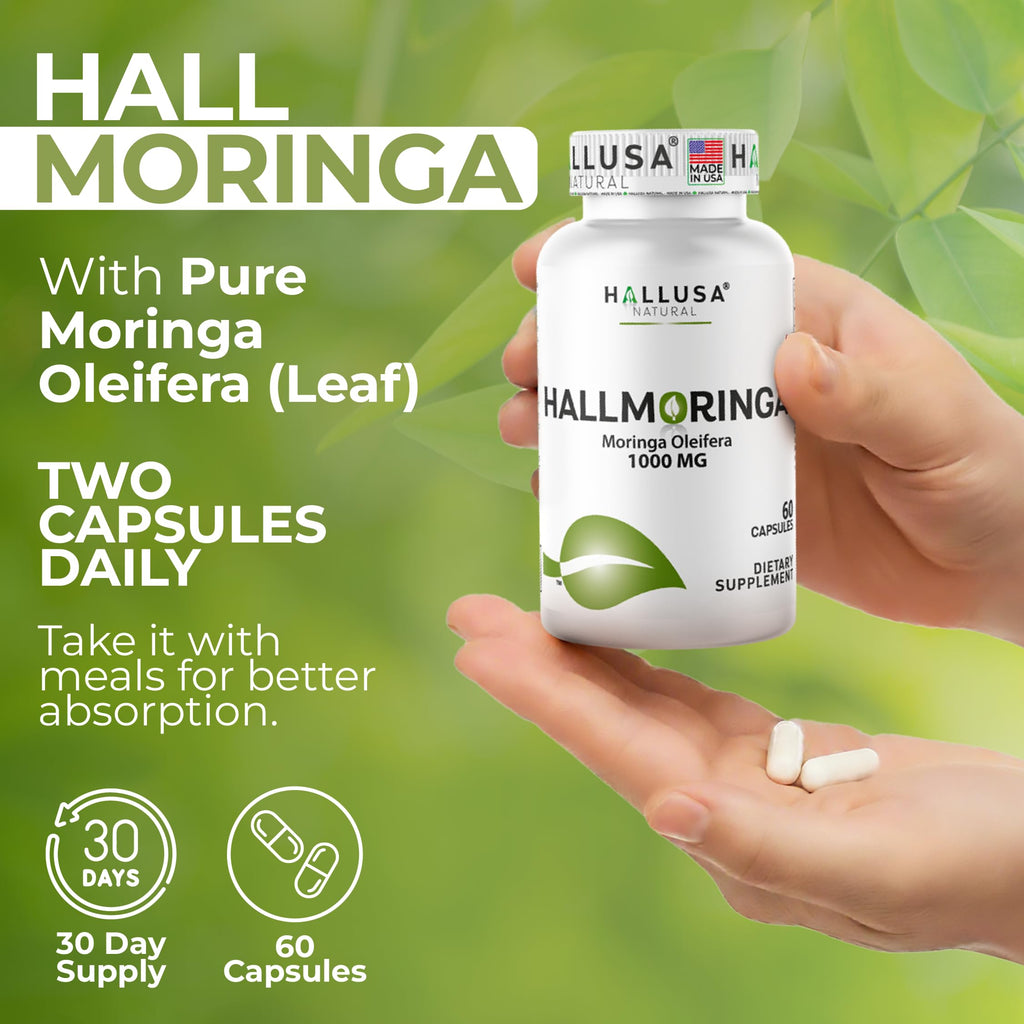 Moringa Oleifera Leaf 1000mg 60 Capsules X21422