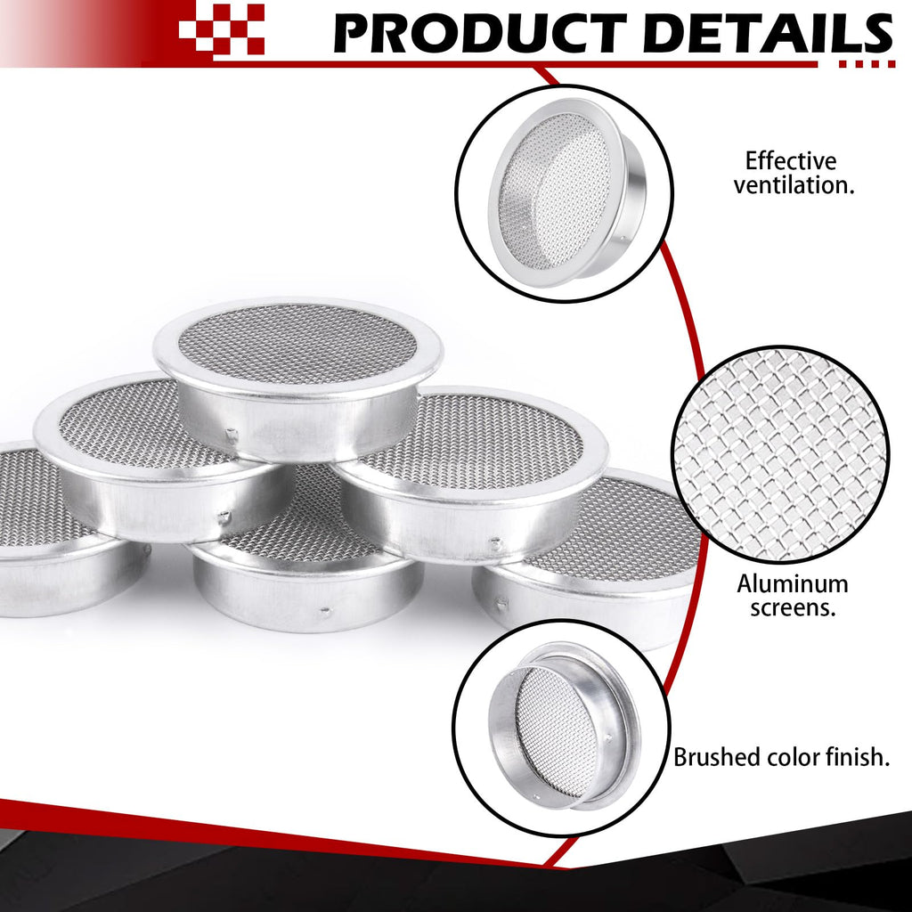 2-Inch Round Open Screen Vent 6 Pack X571