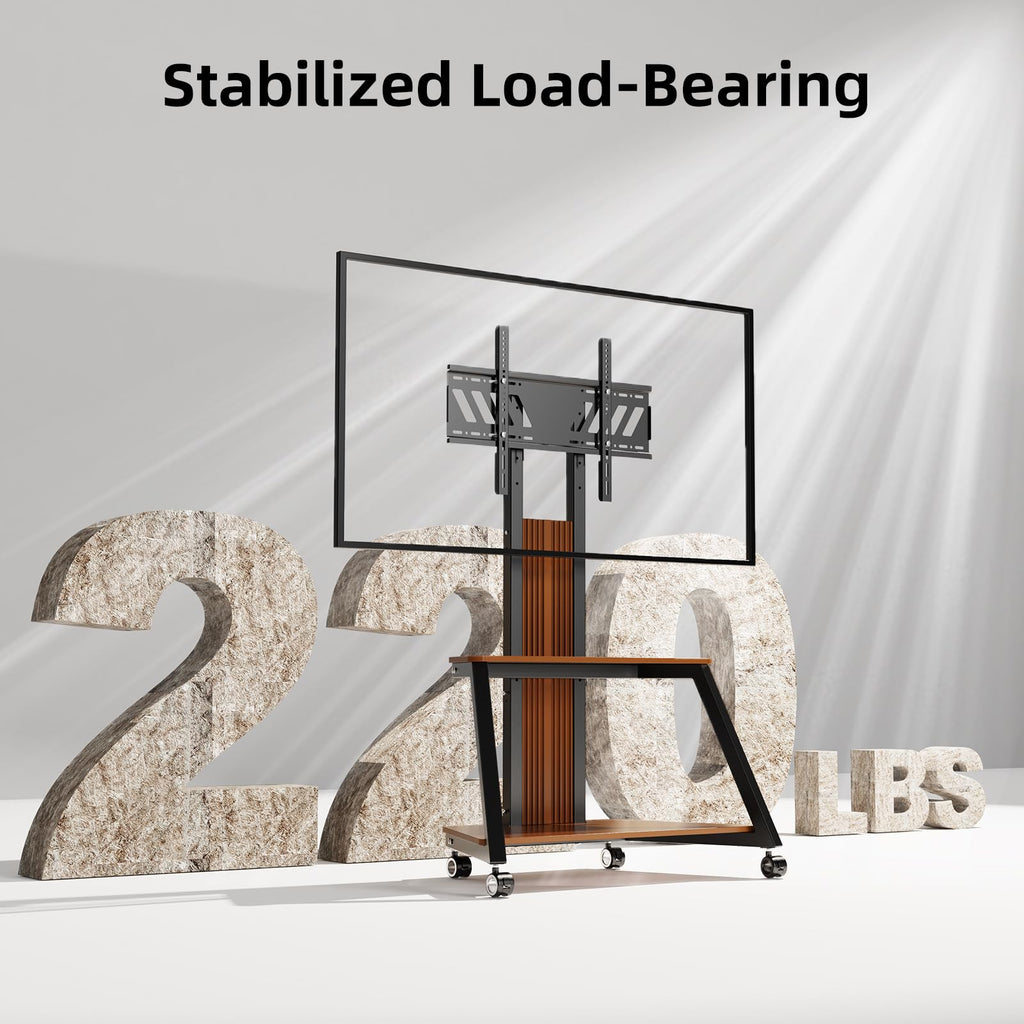 Heavy Duty Mobile TV Stand with Wheels V7962
