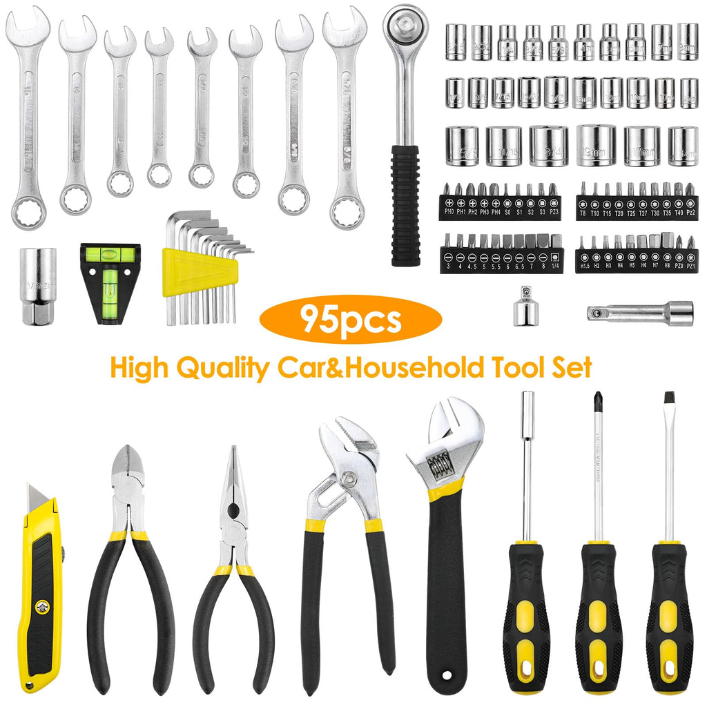 95-Piece Mechanic Tool Set with Storage Case B72852