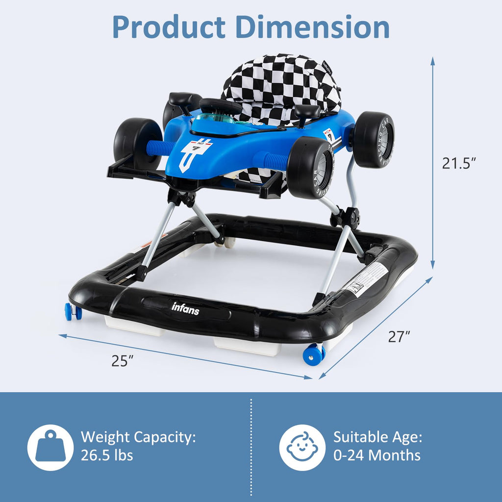 4 in 1 Foldable Baby Walker with Adjustable Height Q5425