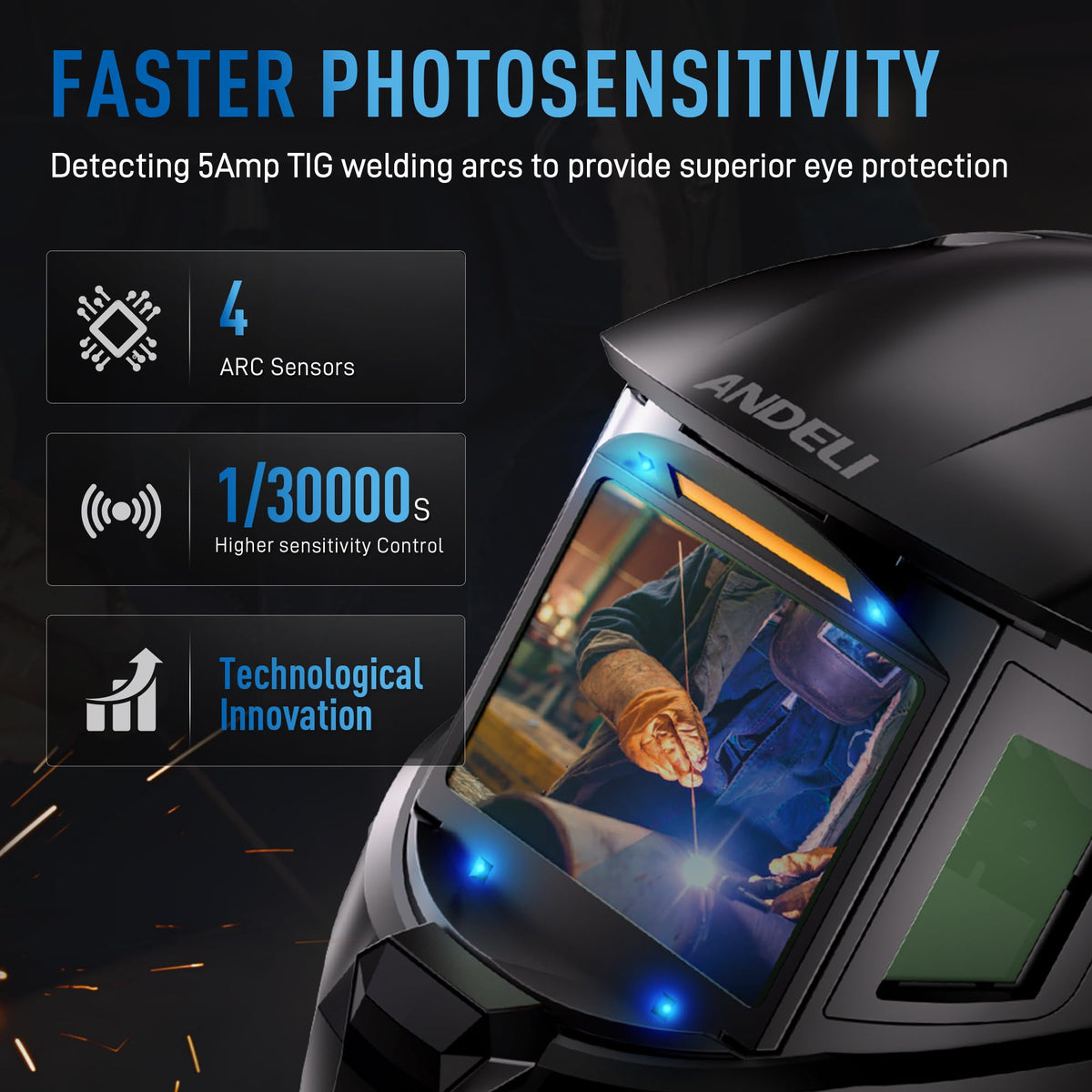 Auto Darkening Welding Helmet E839