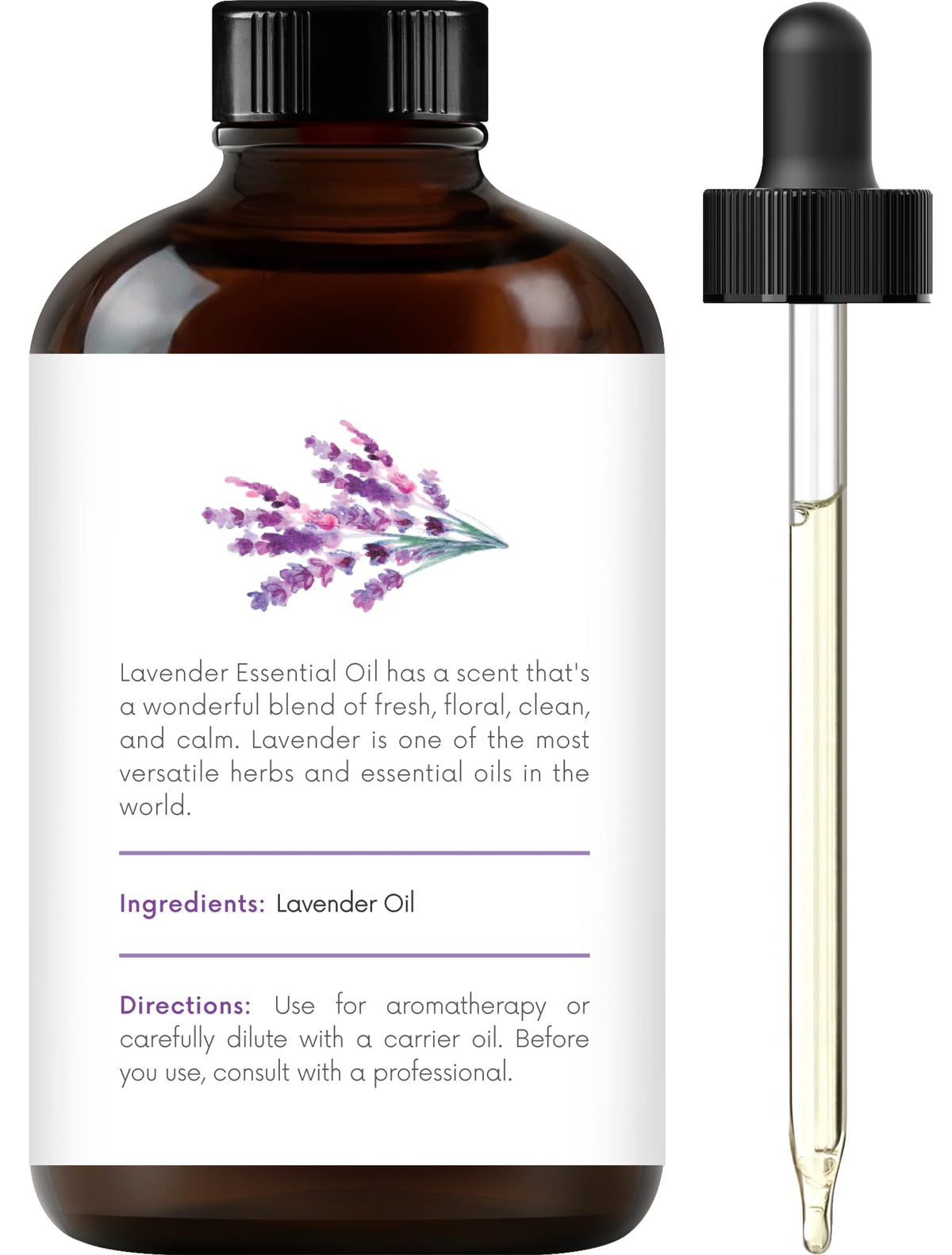 Peppermint Tea Tree Lavender Essential Oil Set 4 Fl. Oz J86643