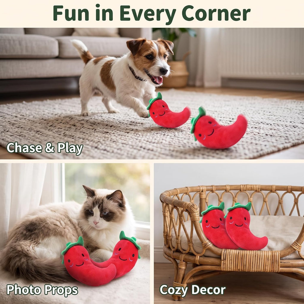 Dog Squeaky Chili Eggplant Corn Pet Supplies A107750