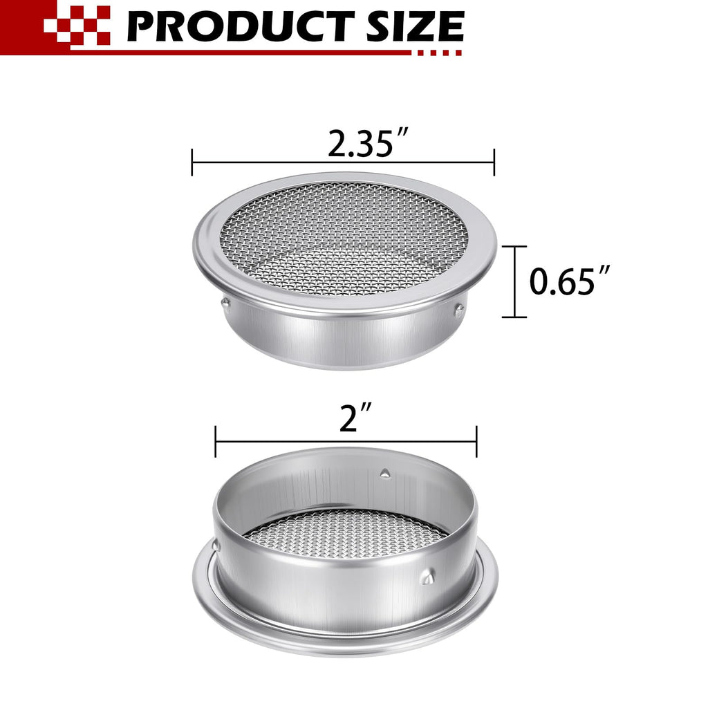 2-Inch Round Open Screen Vent 6 Pack X571