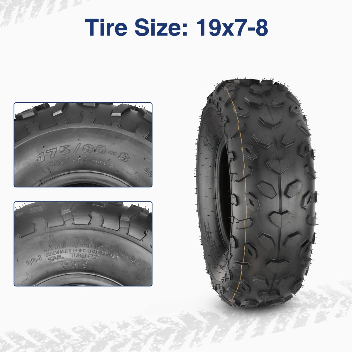 19x7-8 ATV UTV Off-Road Tires Set of 2 W289199