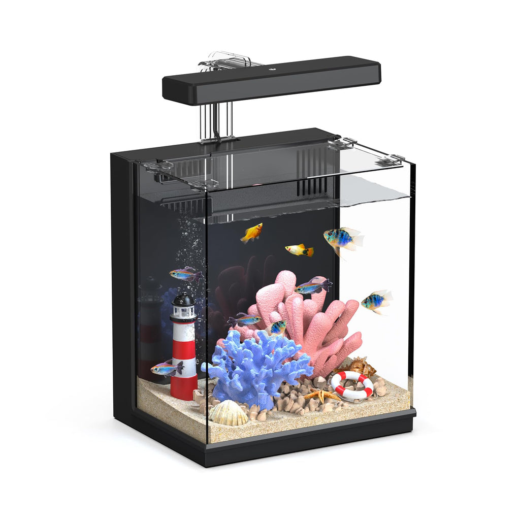 2 Gallon Betta Fish Tank with Filter & Light O5873