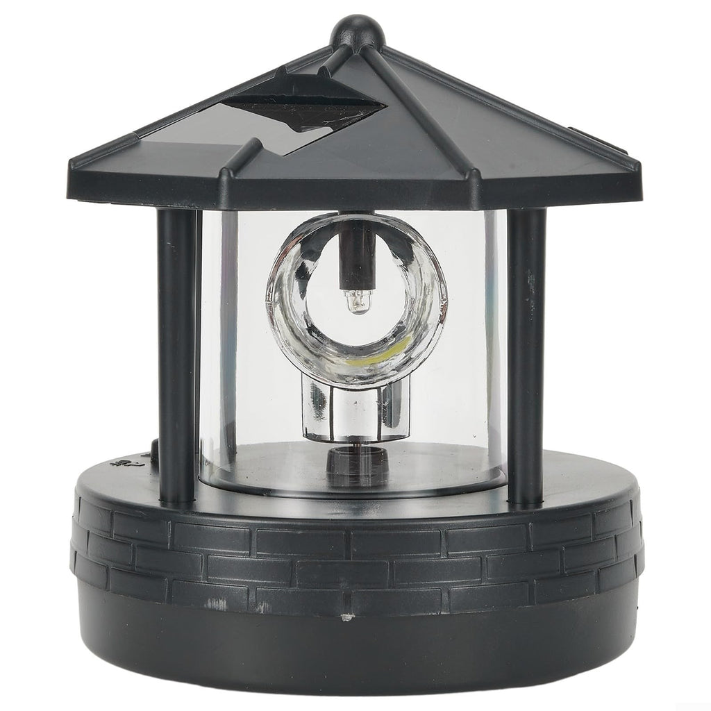 Black Solar Lighthouse Outdoor Light W93206
