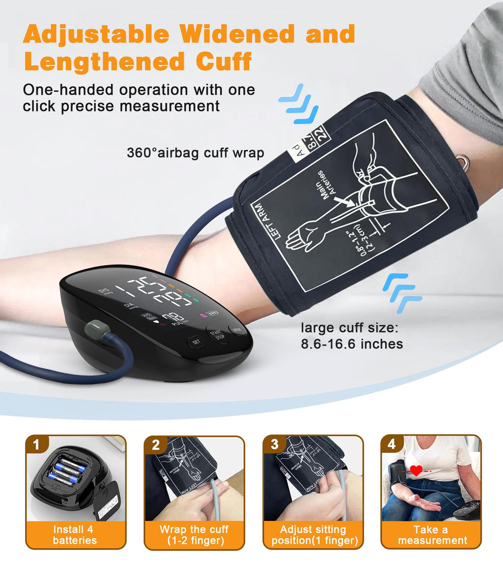 Upper Arm Blood Pressure Monitor with Dual User 240 Memory Sets B9720