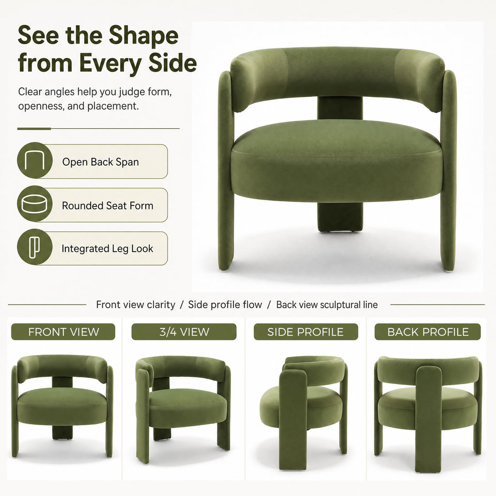 Set of 2 Velvet Upholstered Accent Chairs with Wooden Legs C9512