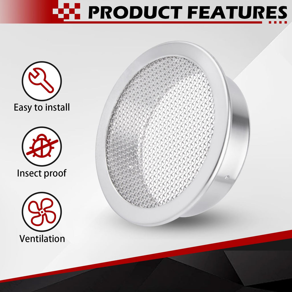 2-Inch Round Open Screen Vent 6 Pack X571