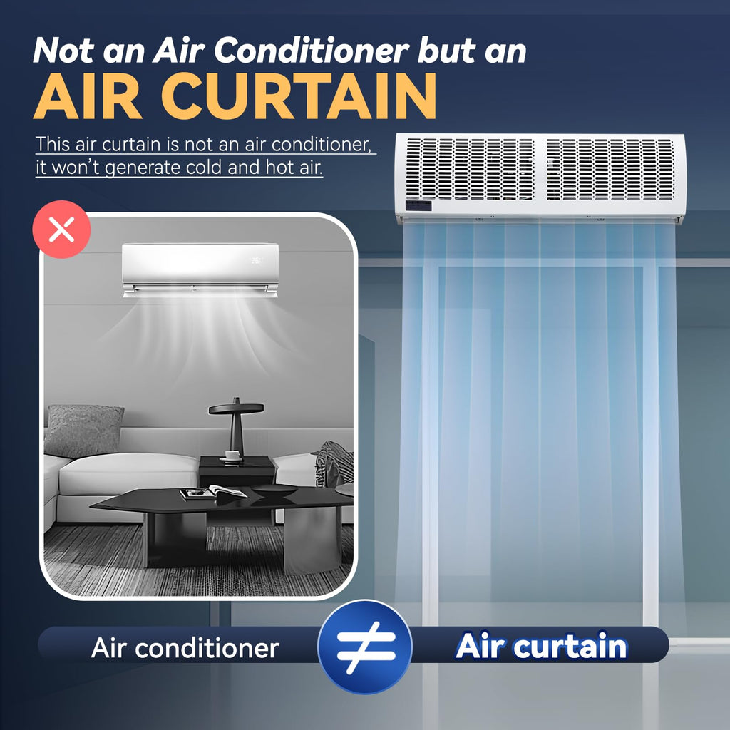36'' Air Curtain with Remote Control 110V I3415