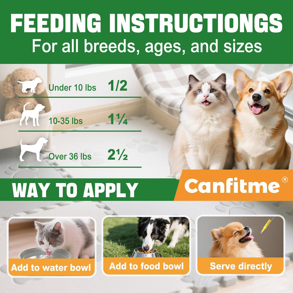 Flea and Tick Prevention Liquid Drops with Multivitamin G264