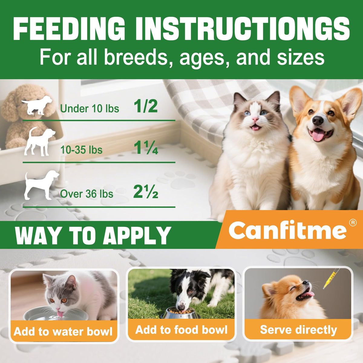 Flea and Tick Prevention Liquid Drops with Multivitamin G264