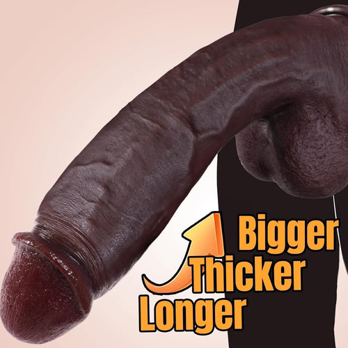 11 Inch Realistic Silicone Dildo with Suction Cup J113