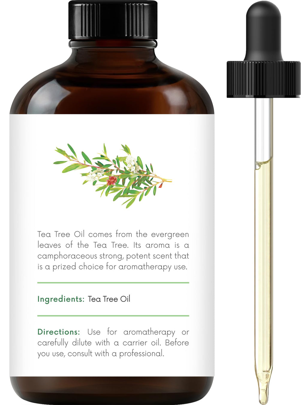 Peppermint Tea Tree Lavender Essential Oil Set 4 Fl. Oz J86643