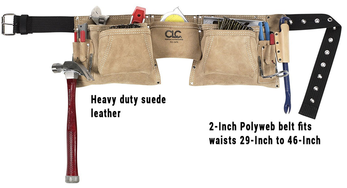 Heavy Duty Suede Work Apron, 12 Pocket Y270