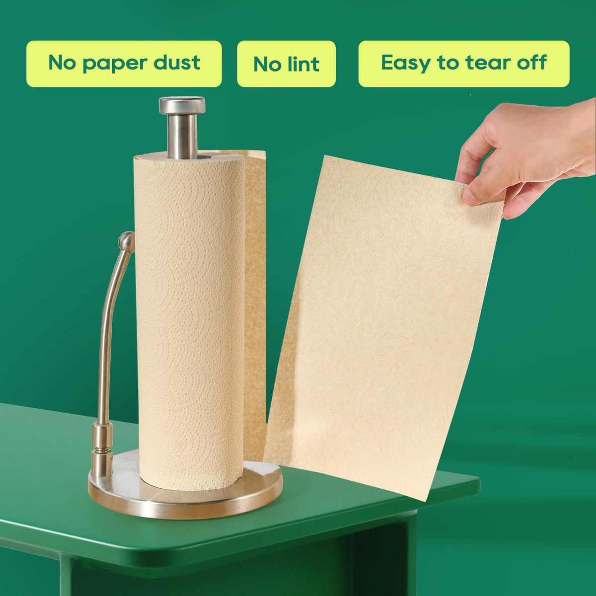 Bamboo Paper Towels, 8 Rolls, 2 Ply 120 Sheets E1666