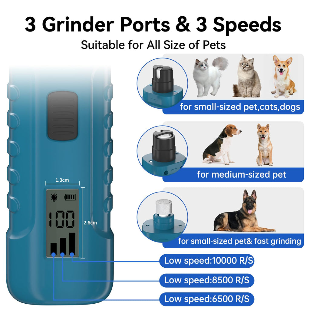 Dog Nail Grinder with LCD Display T667264