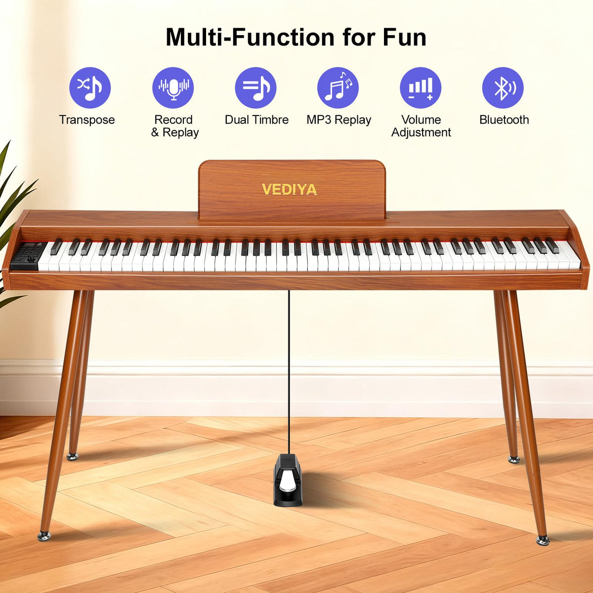 88 Key Semi-Weighted Digital Piano S723535